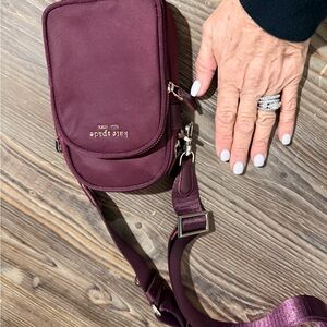 kate spade sleek Satin Crossbody Phone Pouch